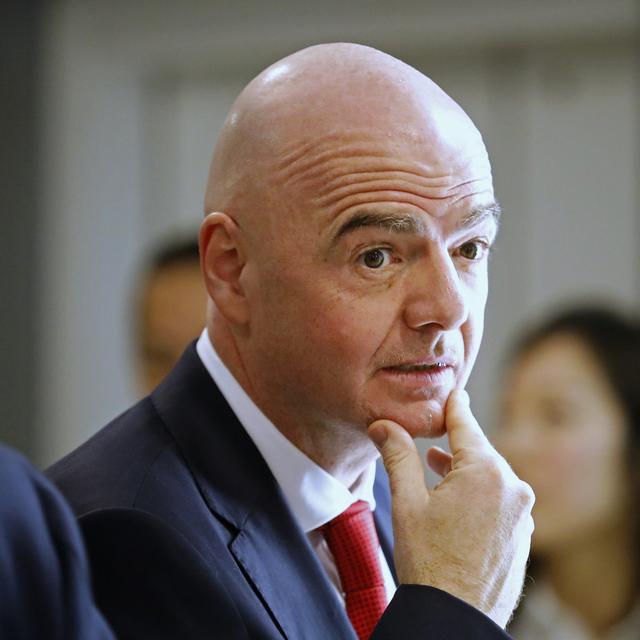 Gianni Infantino, le président de la FIFA, le 21 janvier 2020. [Keystone - Markus Schreiber]