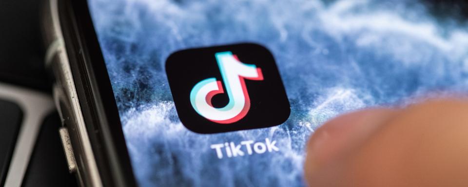 L'application TikTok. [Keystone/EPA - Hayoung Jeon]