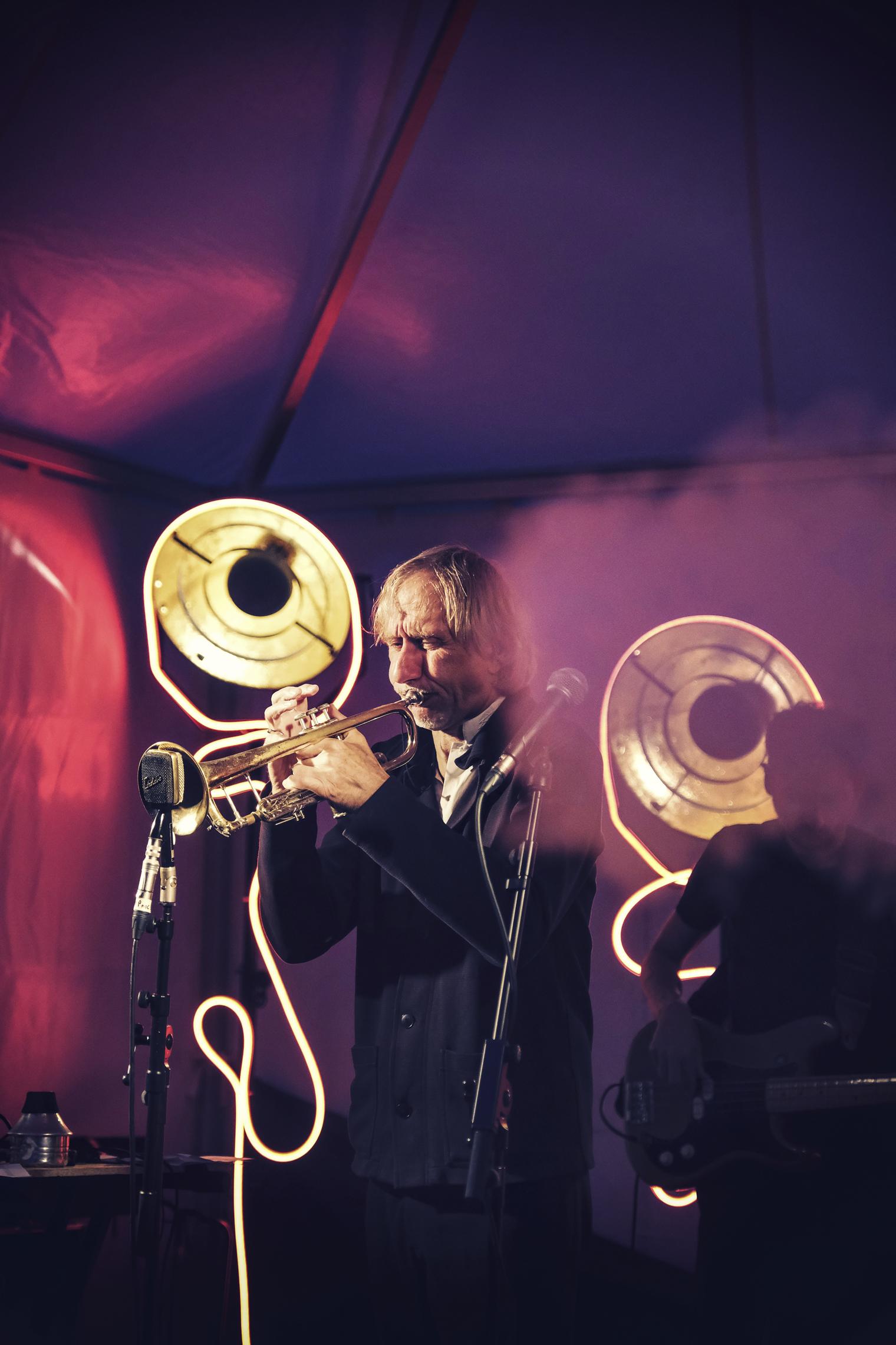 Le trompettiste Erik Truffaz au Palp Festival, à Sion, le 22 juillet 2020. [PALP - Maud Chablais]