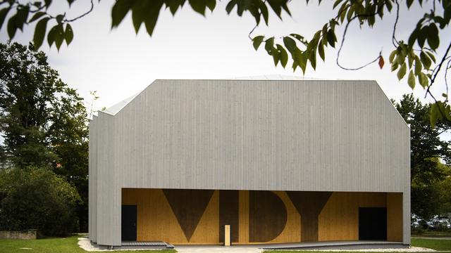 Le Pavillon, la salle annexe du Théâtre de Vidy, a été conçu par Yves Weinand (IBOIS, EPFL).
Laurent Gillieron
Keystone [Laurent Gillieron]