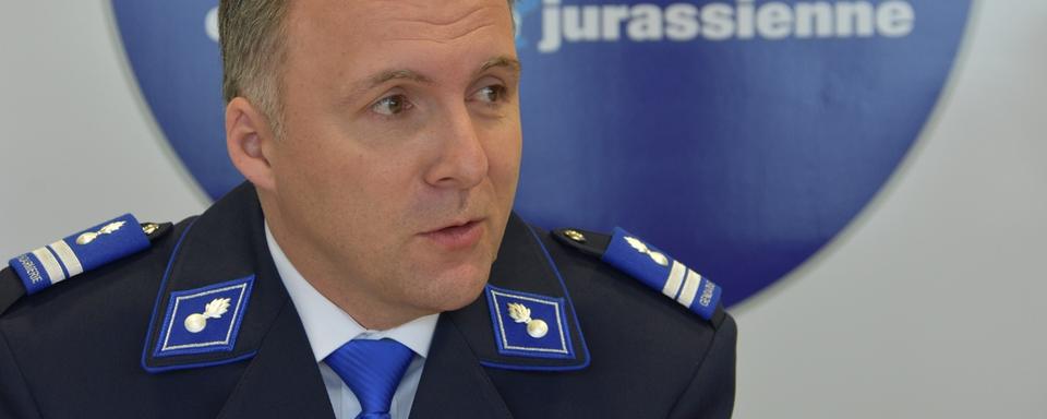 Damien Rérat, commandant de la police cantonale jurassienne. [RTS - Gaël Klein]