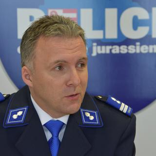 Damien Rérat, commandant de la police cantonale jurassienne. [RTS - Gaël Klein]