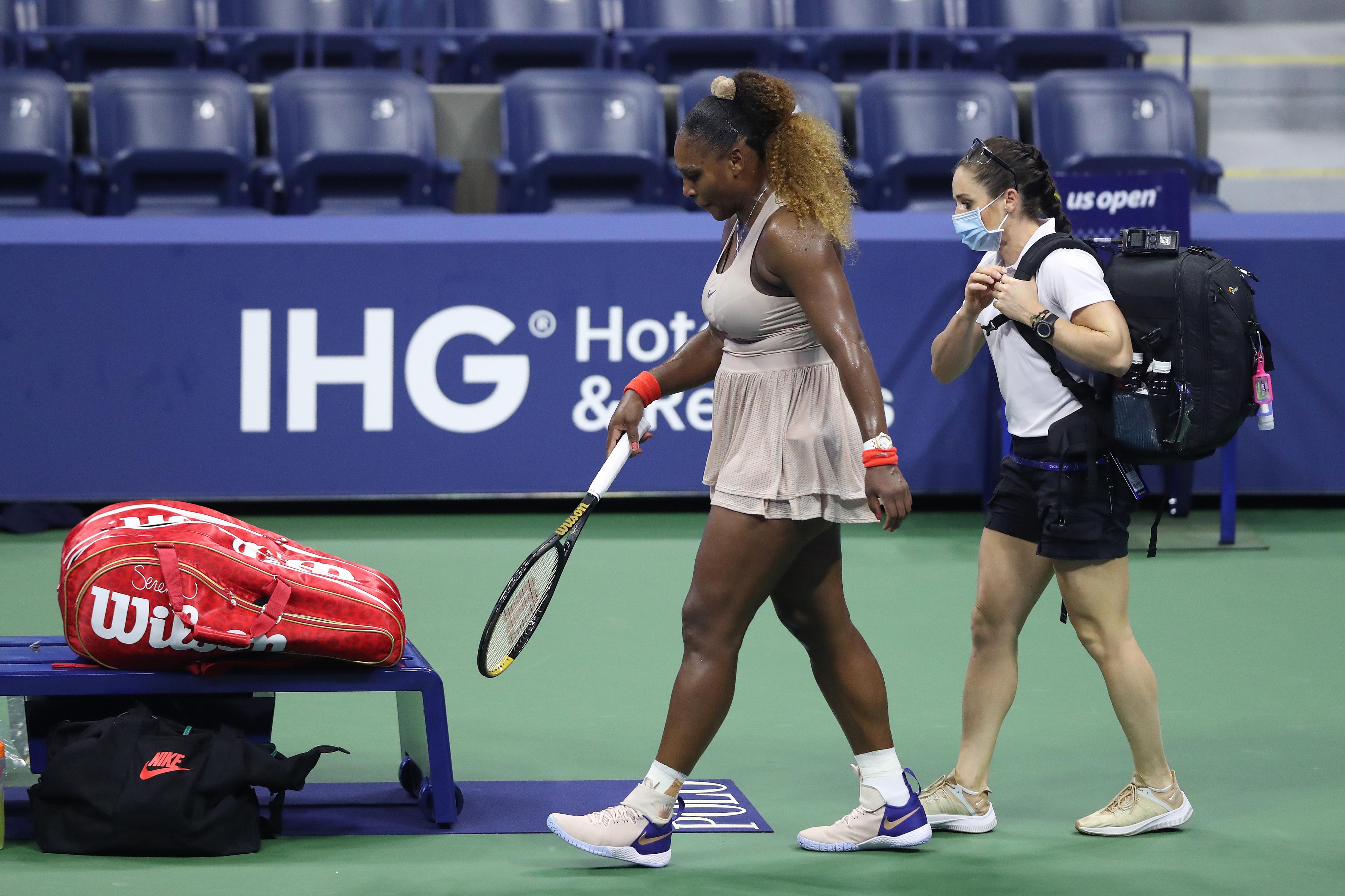 Serena Williams, encore battue dans les derniers tournants d'un "majeur". [AFP - Matthew Stockman]