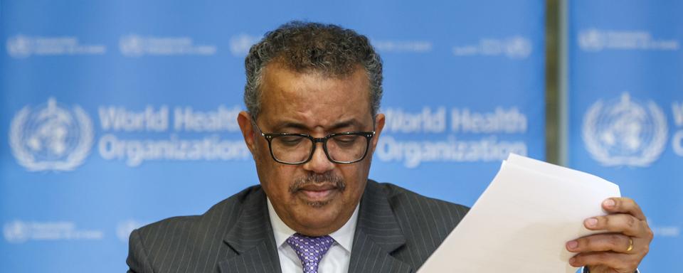 Tedros Adhanom Ghebreyesus, directeur général de l'OMS. [Keystone - Salvatore Di Nolfi]