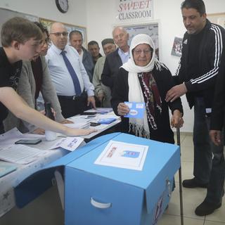 Israël tient ses troisièmes élections en un années après l'échec des partis de former une coalition gouvernementale. [AP Photo/Keystone - Mahmoud Illean]