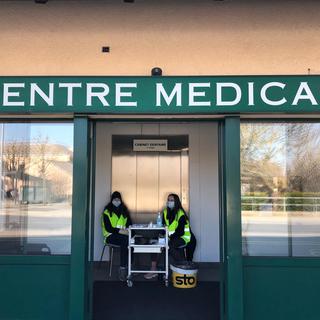 L'entrée du Centre médical ambulatoire renforcé de Thierrens, dans le canton de Vaud.
Cécile Guérin
RTS [Cécile Guérin]