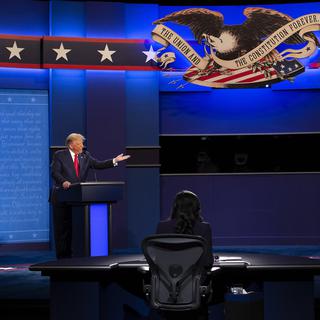 Trump face à Biden lors de l'ultime débat. [EPA/Keystone - Shawn Thew]