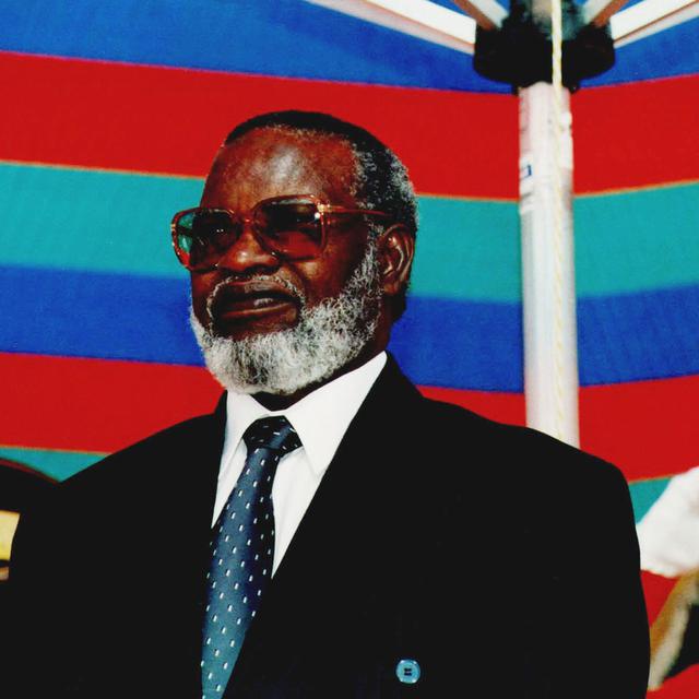 Sam Nujoma a été le premier président de la Namibie. [AP Photo/Keystone - Jutta Dobler]