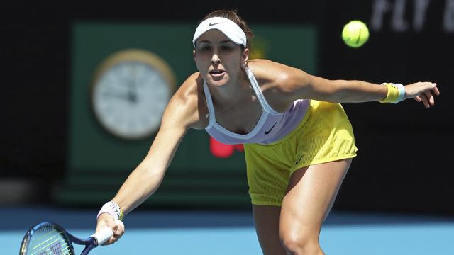 Belinda Bencic n'a pas fait preuve de la maîtrise attendue pour son entrée en lice à Melbourne. [Keystone - Dita Alangkara]