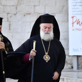 Theodoros II, patriarche grec orthodoxe d'Alexandrie et de toute l'Afrique. [AFP - Alberto Pizzoli]