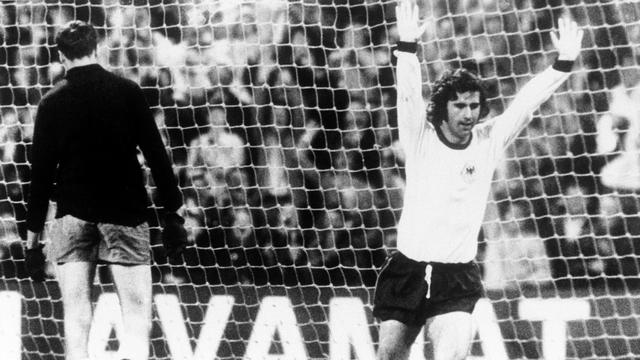 Gerd Müller a notamment remporté la Coupe du monde en 1974 et l'Euro 1972 avec la RFA. [Keystone]