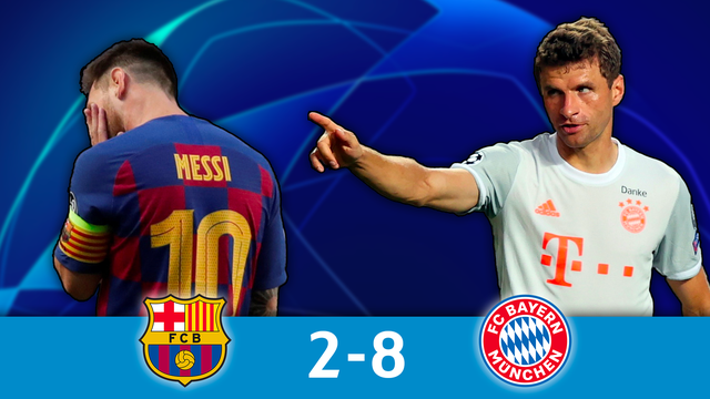 1-4 de finale, Barcelone - Bayern Munich (2-8): humiliation historique pour le Barça et Messi !