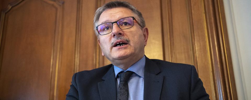 Charles Juillard, conseiller aux Etats, PDC jurassien. Ici à Berne, en janvier 2019. [Keystone - Anthony Anex]