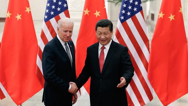 Joe Biden et Xi Jinping. [Pool/EPA/Keystone - Lintao Zhang]