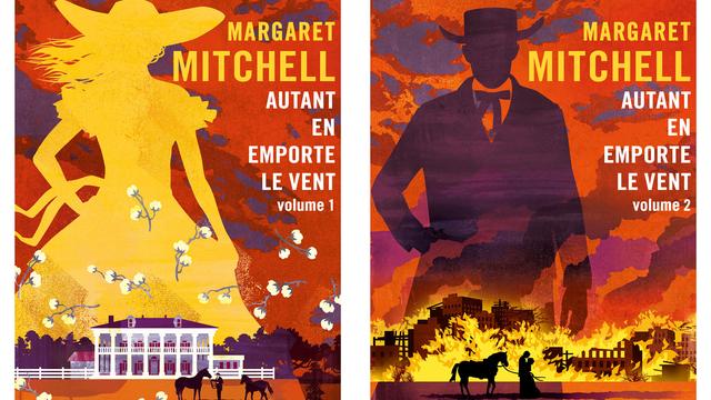 Les deux couvertures de la nouvelle traduction de "Autant en emporte le vent" de Margaret Mitchell. [Editions Gallmeister]