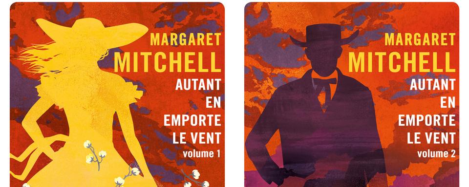 Les deux couvertures de la nouvelle traduction de "Autant en emporte le vent" de Margaret Mitchell. [Editions Gallmeister]