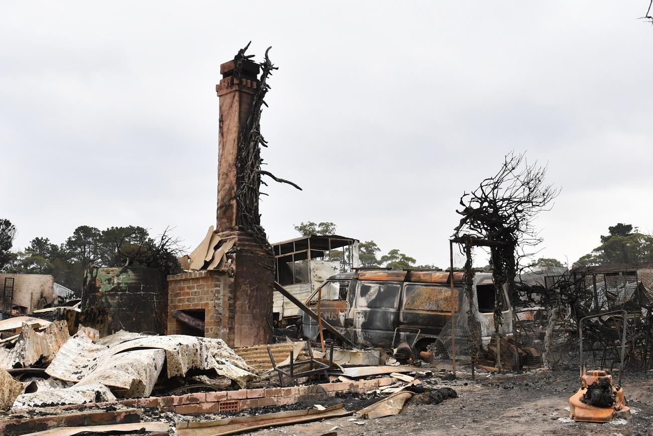Scène de chaos à Wingello, alors que plus de 1500 maisons ont déjà été la proie des flammes en Australie. [Keystone - EPA/Mick Tsikas]