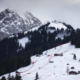 La Coupe du monde de ski a fait halte dans l'Oberland bernois. [Keystone - Peter Klaunzer]