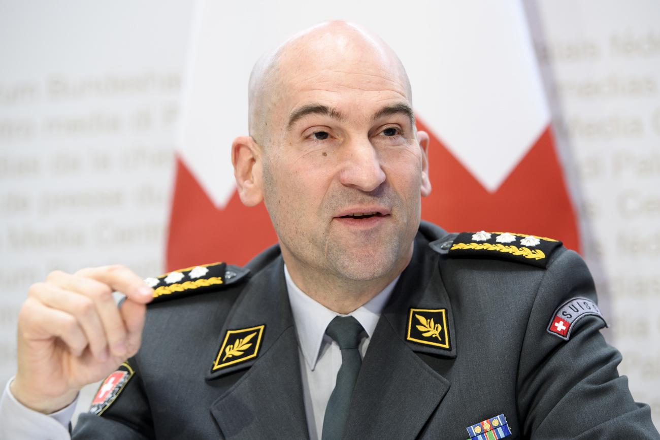 Thomas Süssli, le chef de l'armée suisse. [Keystone - Anthony Anex]