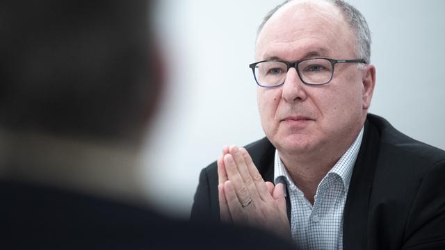 "Le temps du service public est revenu", estime Pierre-Yves Maillard, président de l'USS. [KEYSTONE - Marcel Bieri]