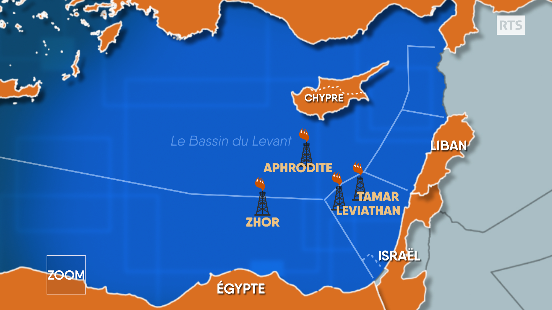 Le gisement gazier d'Aphrodite disputé entre Chypre et la Turquie. [RTS - Géopolitis]