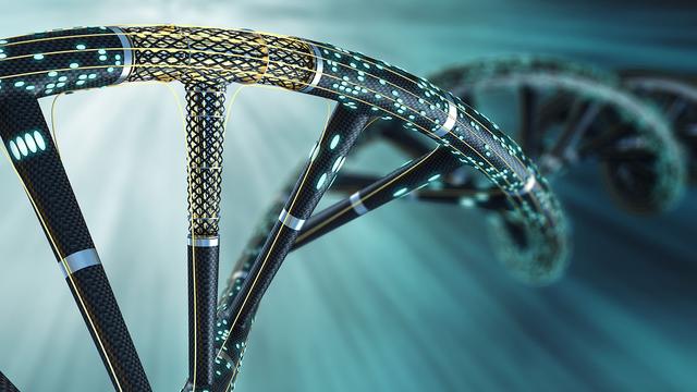 Depuis plusieurs années, les laboratoires tentent de démontrer l'incroyable potentiel de stockage de l'ADN artificiel. [Science Photo Library/AFP - Sergii Iaremenko]
