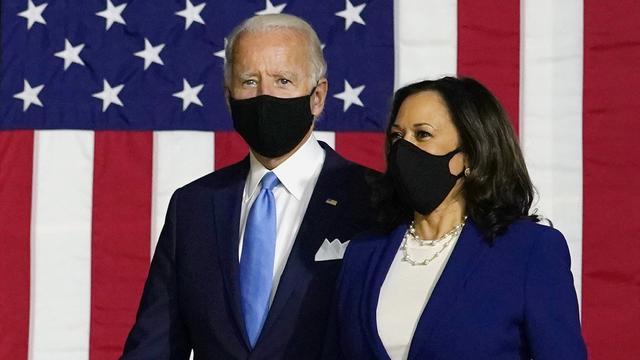 Joe Biden etKamala Harris, mercredi 12.08.2020 à Wilmington (Delaware). [AP/Keystone - Carolyn Kaster]