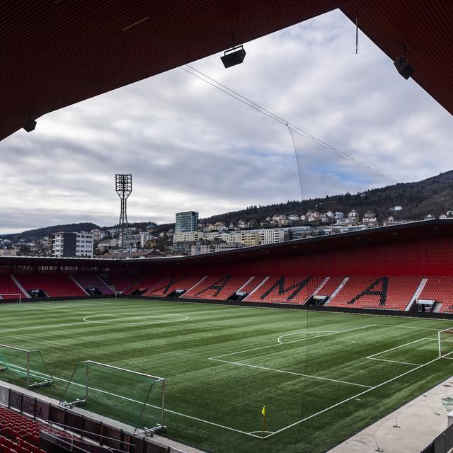 Neuchatel Xamax évoluera dans un stade vide. [Jean-Christophe Bott]