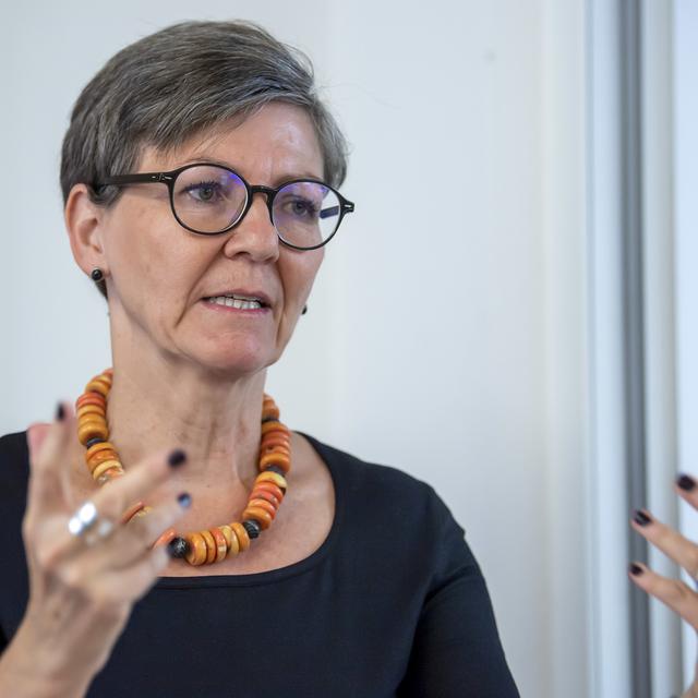 Barbara Hintermann, directrice générale de la Fondation Terre des hommes. [KEYSTONE - Martial Trezzini]