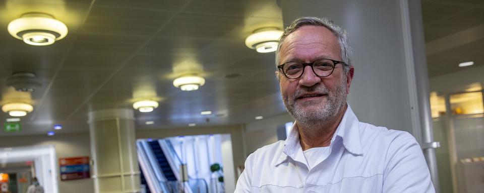 Jérôme Pugin, médecin-chef du service des soins intensifs des Hôpitaux universitaires de Genève. [Keystone - Salvatore Di Nolfi]