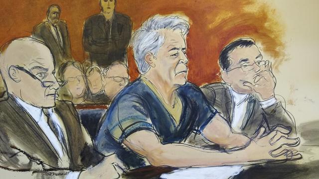 Soupçonné d'être impliqué dans l'affaire Weinstein, Jean-Luc Brunel a été inculpé. [AP - Jeffrey Epstein, au centre.]