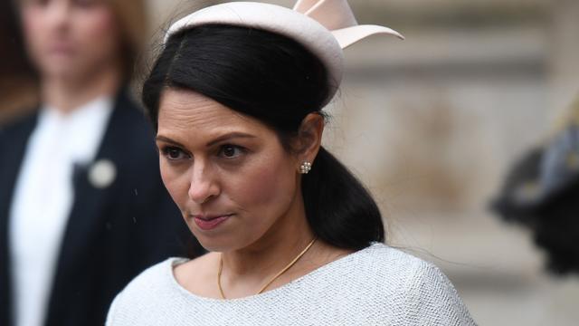 Priti Patel, ministre britannique de l'intérieur. [EPA/Keystone - Neil Hall]