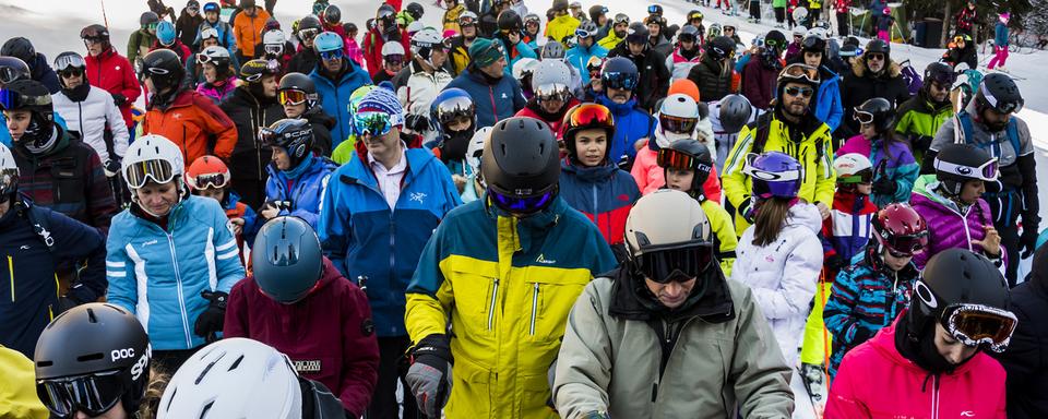 La station de ski Villars-sur-Ollon le 29 décembre 2019. [Keystone - Jean-Christophe Bott]