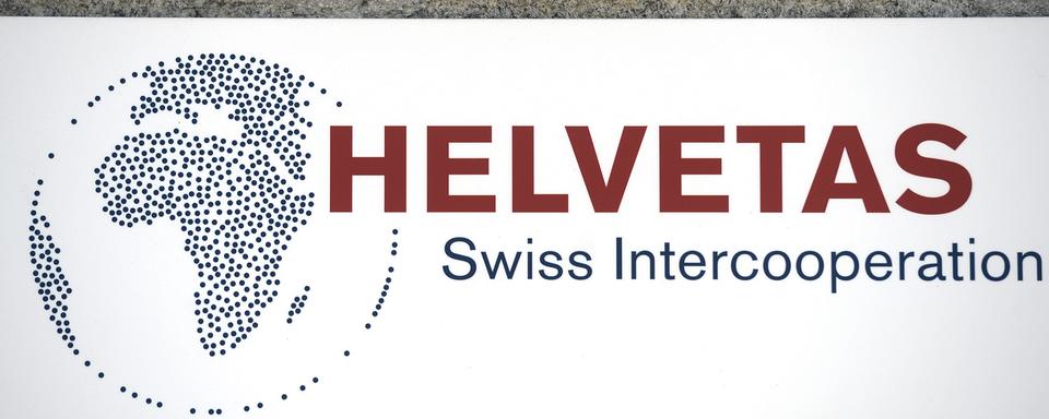 Logo Helvetas Swiss Intercooperation à Zurich, le vendredi 26 juin 2015. [Keystone - Walter Bieri]