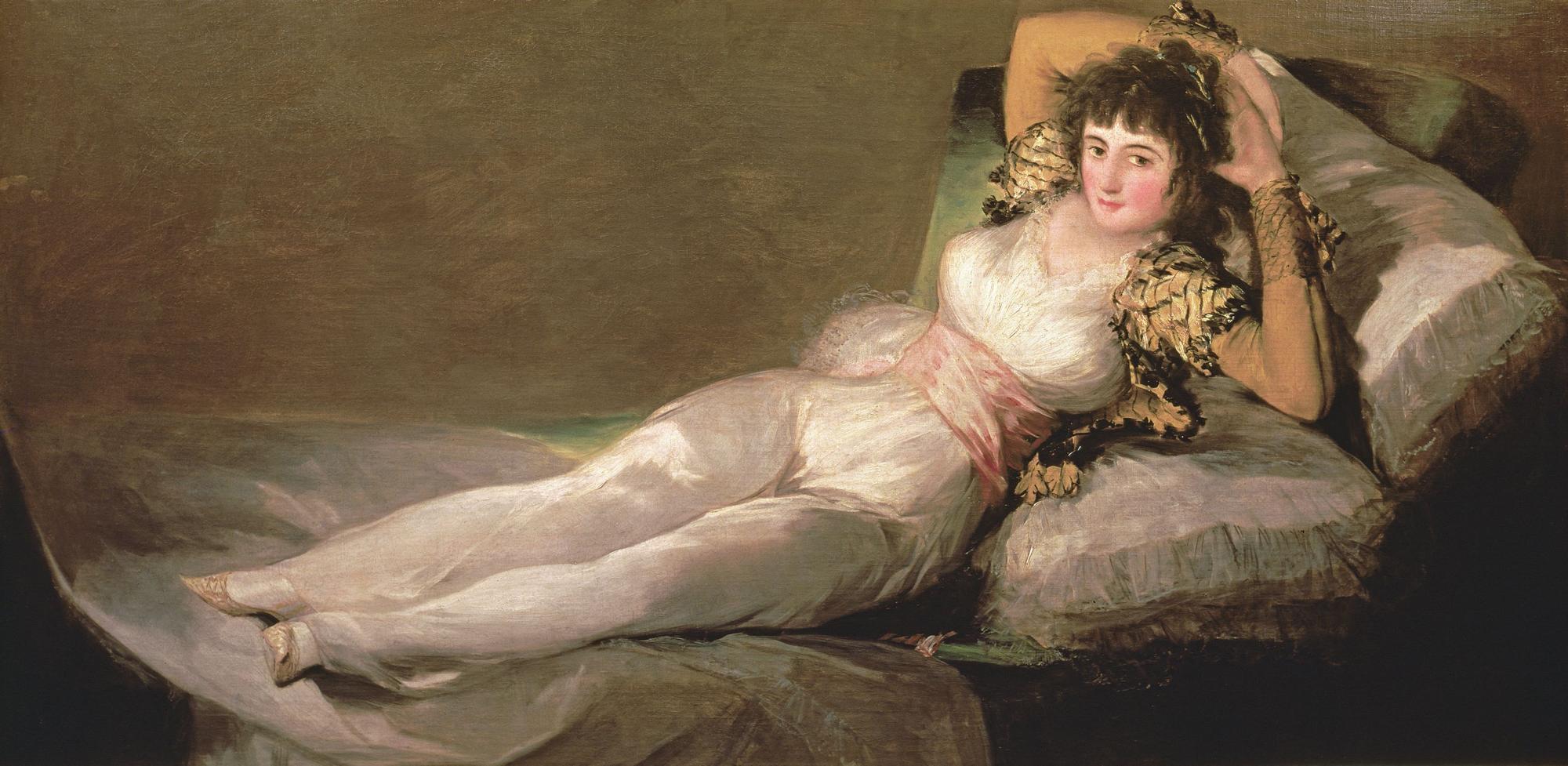"La Maja habillée" (1800), de Goya. [Leemage via AFP]