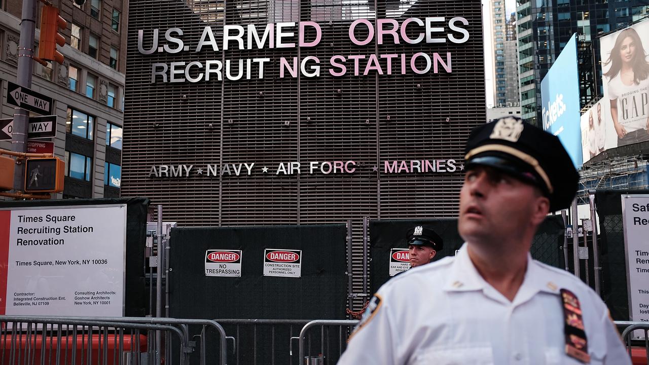 Un centre de recrutement de l'armée américaine à New York, photographié ici en juillet 2017. [AP/Keystone - Spencer Platt]
