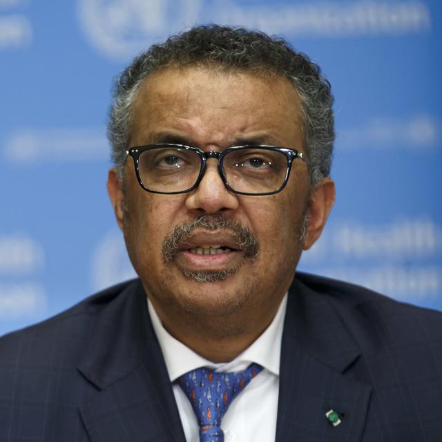 Le directeur général de l'OMS Tedros Adhanom Ghebreyesus. [KEYSTONE - Salvatore Di Nolfi]