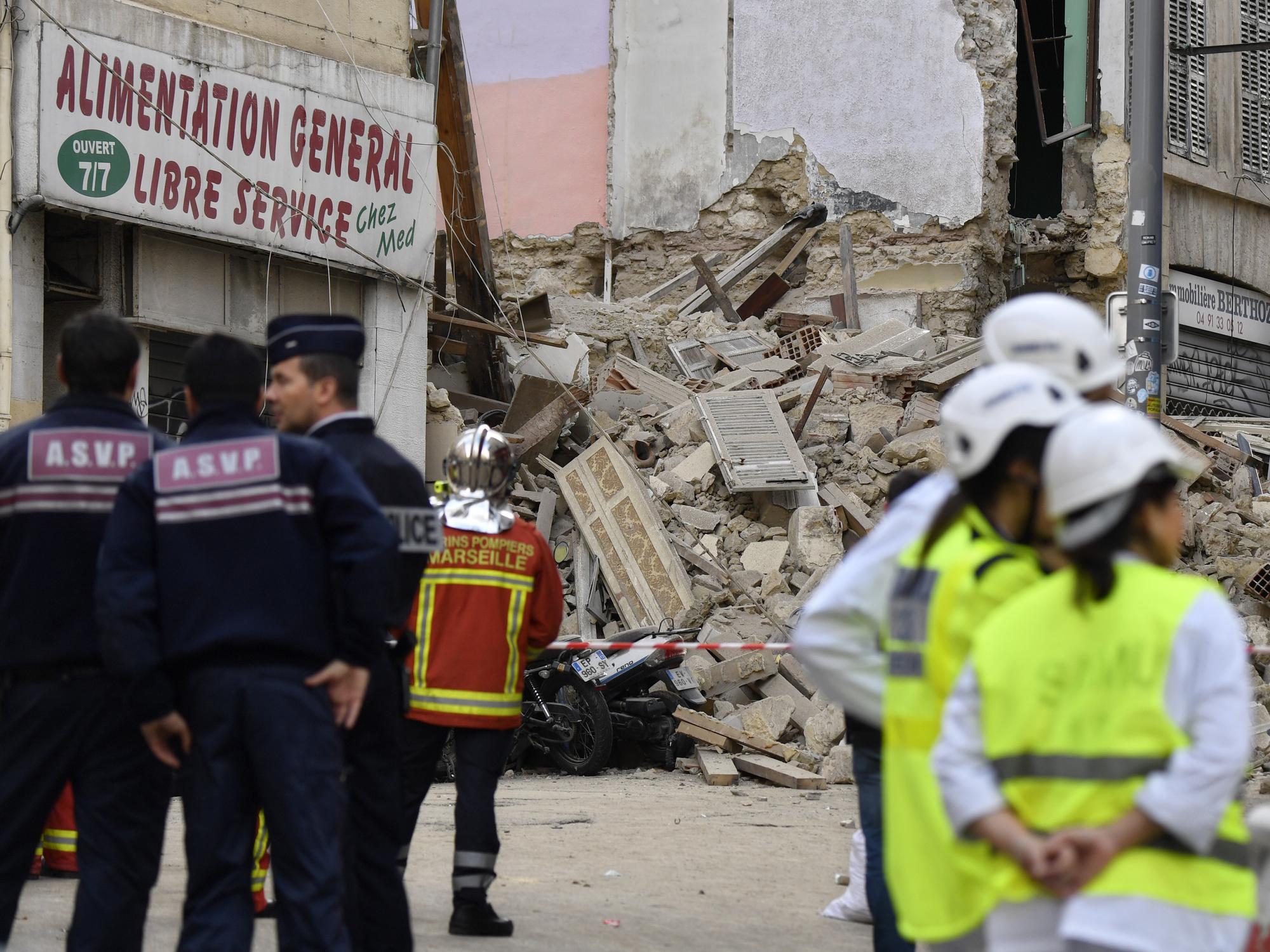 L'effondrement d'un immeuble à Marseille en novembre 2018 avait coûté la vie à huit personnes. [AFP - Gérard Julien]