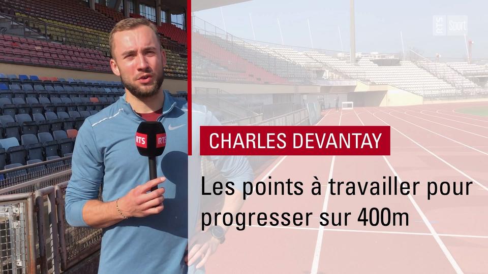 Charles Devantay: les points à travailler pour progresser sur 400m. [RTS]