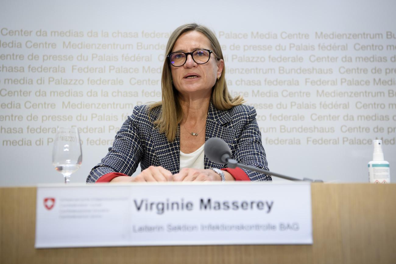 Virginie Masserey, cheffe de la section Contrôle des infections de l'OFSP. [Keystone - Anthony Anex]