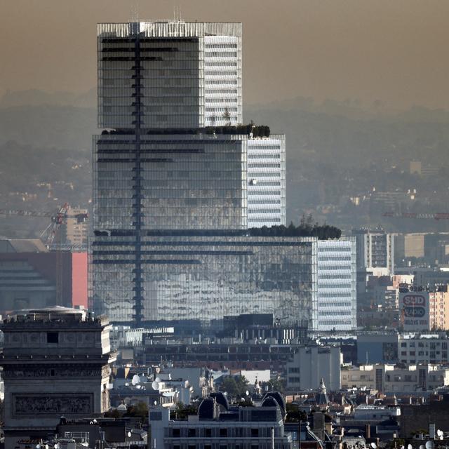 Vue aérienne du Palais de Justice de Paris. [AFP - THOMAS COEX]