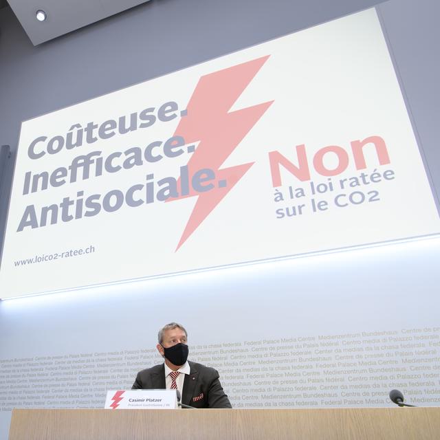 Les opposants à la loi CO2 dénoncent des mesures trop coûteuses. [KEYSTONE - Anthony Anex]