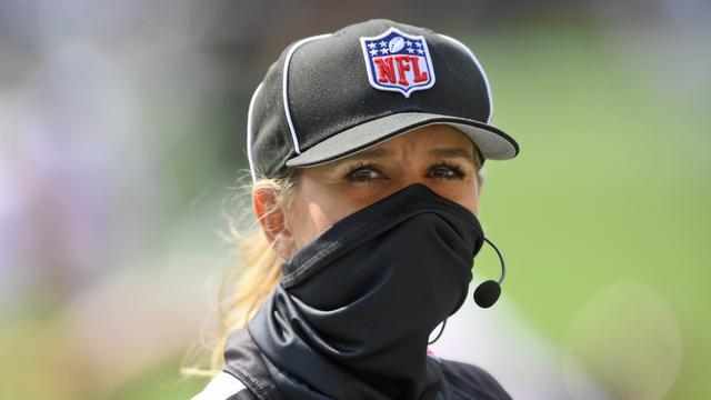 Sarah Thomas entre un peu plus dans l'histoire de la NFL. [Keystone - David Richard]