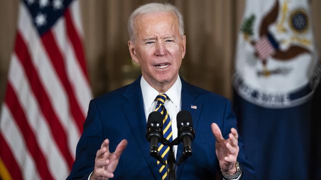 Joe Biden a nettement rompu avec la politique étrangère de son prédécesseur. [EPA - JIM LO SCALZO]