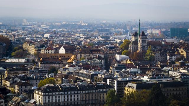 Vue sur la vieille ville de Genève. [Keystone - Valentin Flauraud]