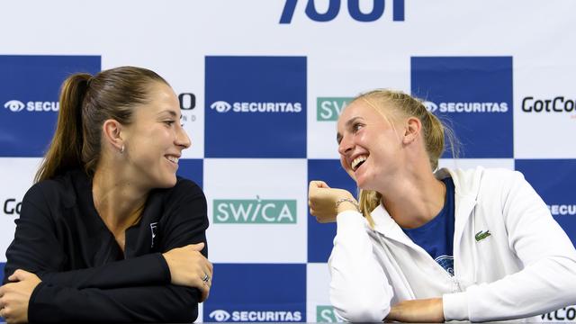 Bencic (à gauche) et Teichmann pourraient être opposées au 3e tour. [Anthony Anex]