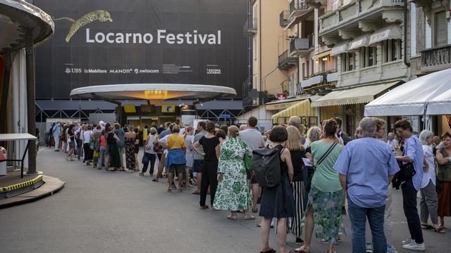 Au Festival de Locarno, le 14 août 2021. [Keystone - Urs Flueeler]