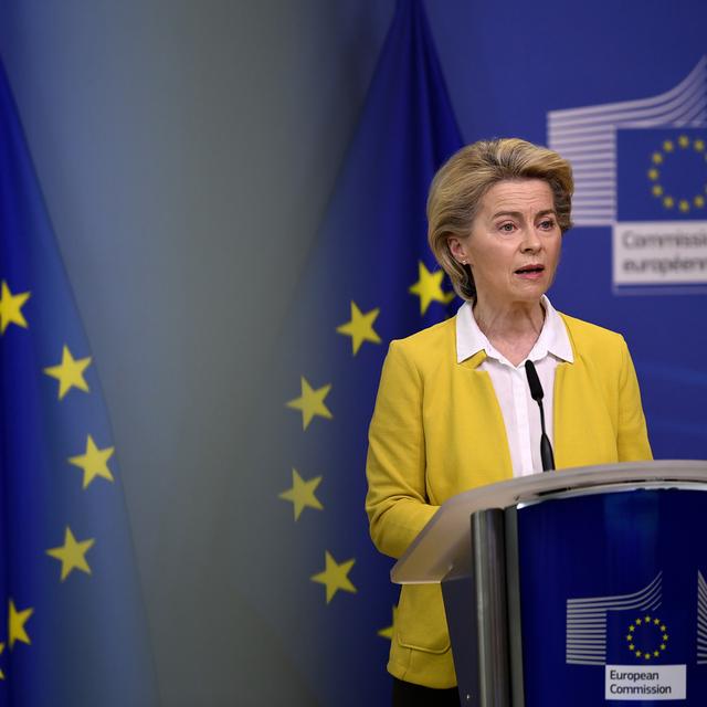 Ursula von der Leyen. [Pool/AP/Keystone - John Thys]