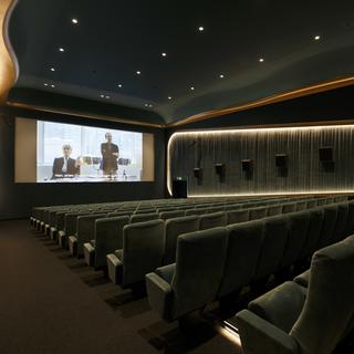 La salle Nord du cinéma Le Nord-Sud photographiée lors d'une conférence de presse concernant la réouverture du cinéma indépendant Le Nord-Sud le 19 août 2019 à Geneve. [Keystone - Salvatore Di Nolfi]