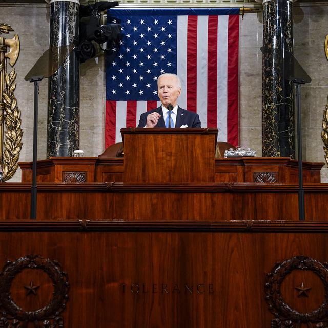 Joe Biden, le 28 avril 2021. [The Washington Post via AP/Keystone - Melina Mara]